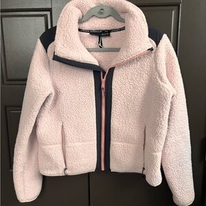 Under Armour Pink and Black Fleece Jacket